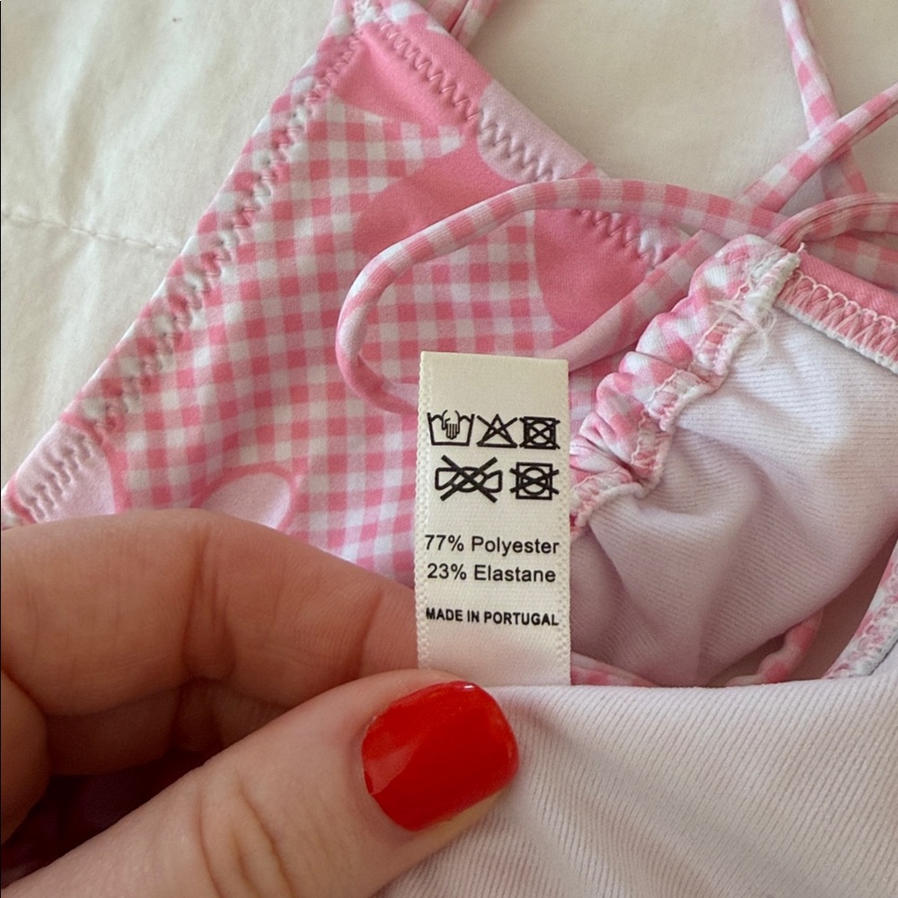 Heavy Manners ‘Just A Girl’ triangle bikini set in size Small/XS - Picture 10 of 12